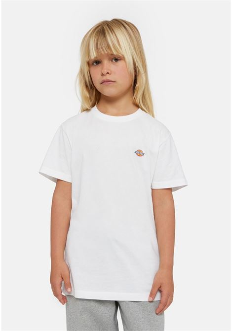 T-shirt bambino bambina bianca con stampa logo DIckies | T-shirt | DK0KSR640WH10WH1