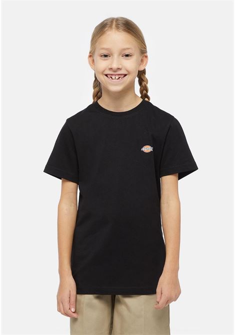 T-shirt bambino bambina nera con stampa logo DIckies | T-shirt | DK0KSR64KBK1KBK1