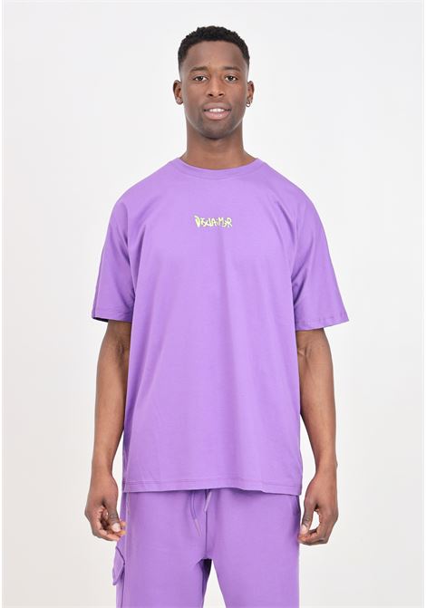 Purple T-shirt with stylized green graphics on the back DISCLAIMER | T-shirt | 24EDS54202VIOLA