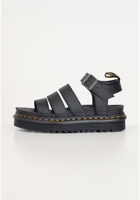 Blaire Hydro black women's sandals with leather strap DR.MARTENS | 24235001.
