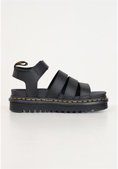 Blaire Hydro black women's sandals with leather strap DR.MARTENS | 24235001.
