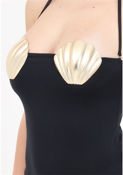 Black gold sheels women's monokini DSQUARED2 | D6BK84920010