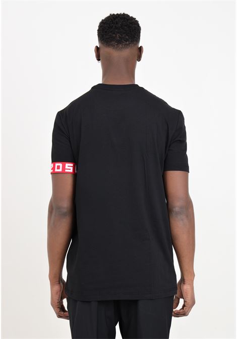 T-shirt nera da uomo con banda elastica sulla manica DSQUARED2 | T-shirt | D9M3S5130001