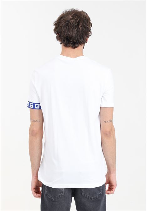 White men's t-shirt with elastic band on the sleeve DSQUARED2 | T-shirt | D9M3S5130117