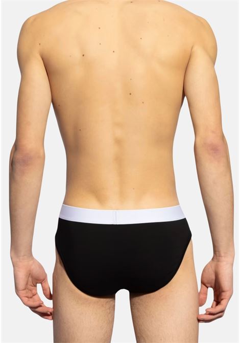 Set of 2 black men's briefs with logo band DSQUARED2 | D9X615190010