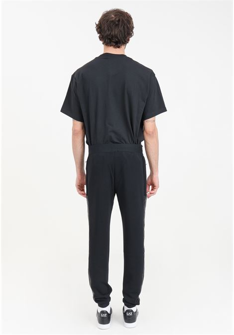 Gold label men's black trousers in technical fabric EA7 | Pants | 3DPP61PJUZZ1200