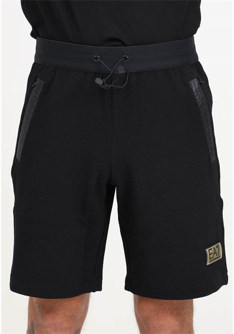 Gold Label black men's shorts EA7 | Shorts | 3DPS57PJG1Z1200