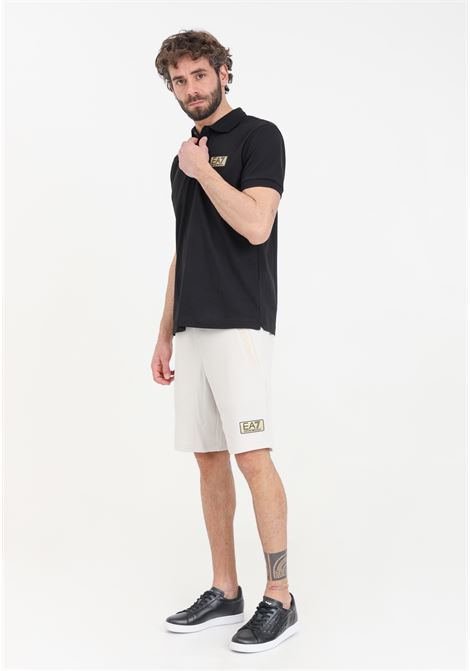 Gold Label beige men's shorts EA7 | Shorts | 3DPS57PJG1Z1946