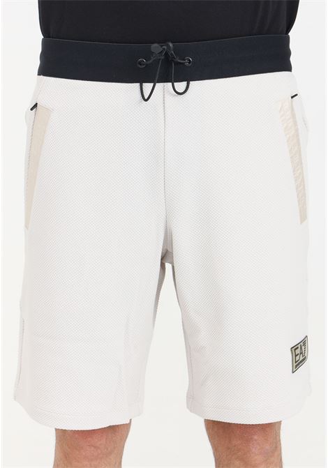 Gold Label beige men's shorts EA7 | Shorts | 3DPS57PJG1Z1946