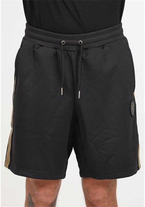 Shorts da uomo neri Soccer tessuto tecnico EA7 | Shorts | 3DPS67PJMTZ1200