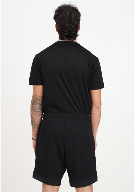 Shorts da uomo neri con dettagli logo tape EA7 | Shorts | 3DPS73PJEQZ0200