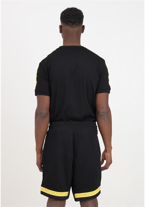Shorts da uomo neri con dettagli logo tape EA7 | 3DPS73PJEQZ1200