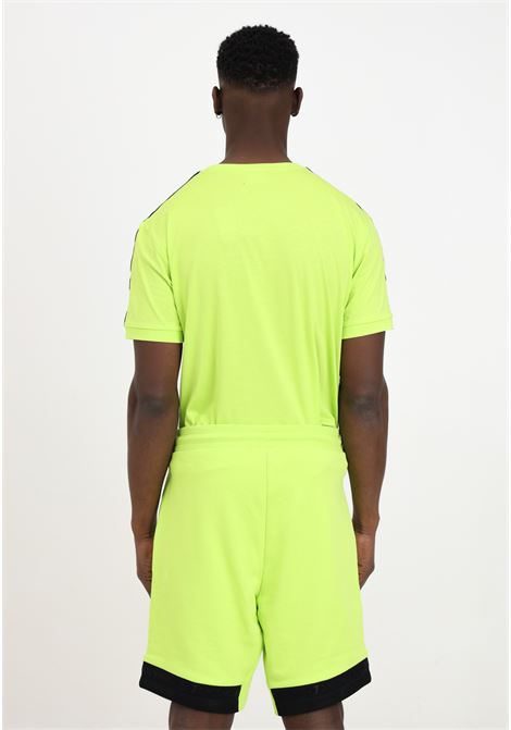 Fluorescent yellow men's shorts with logo tape details EA7 | Shorts | 3DPS73PJEQZ1873