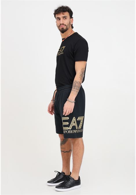 Shorts da uomo neri Logo Series EA7 | Shorts | 3DPS76PJSHZ0208