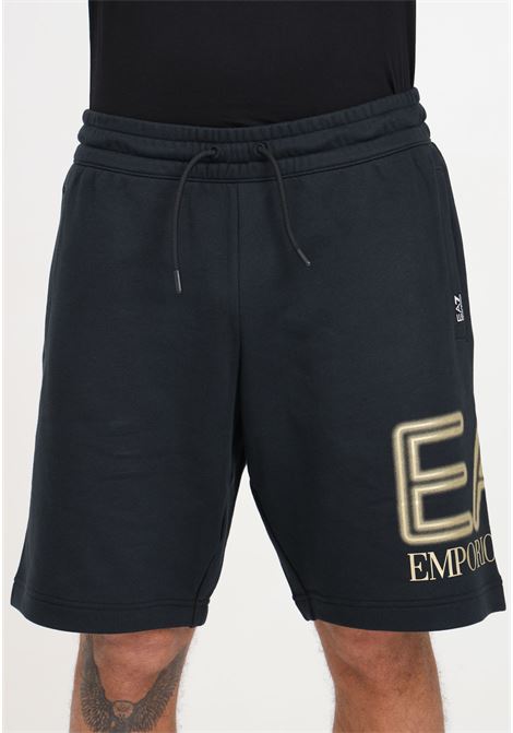 Logo Series black men's shorts EA7 | 3DPS76PJSHZ0208