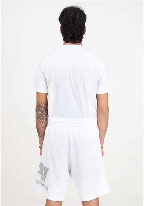 Logo Series white men's shorts EA7 | Shorts | 3DPS76PJSHZ1100