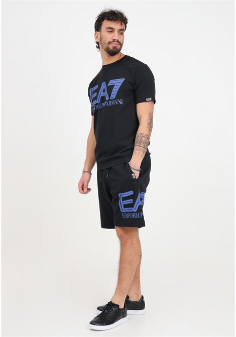 Logo Series Black Men's Shorts EA7 | Shorts | 3DPS76PJSHZ1200