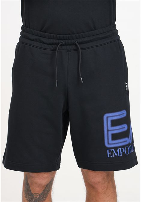 Logo Series Black Men's Shorts EA7 | 3DPS76PJSHZ1200