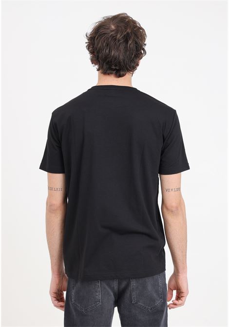 7 Lines black men's t-shirt in AVS recycled fabric EA7 | T-shirt | 3DPT29PJULZ1200
