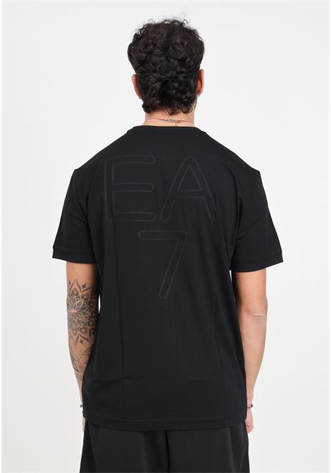 Black Soccer men's t-shirt EA7 | 3DPT31PJRGZ1200