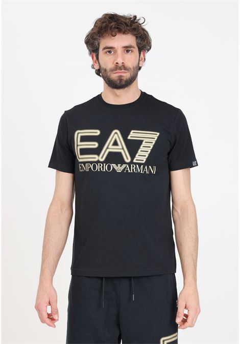 T-shirt nera da uomo Logo Series EA7 | T-shirt | 3DPT37PJMUZ0208
