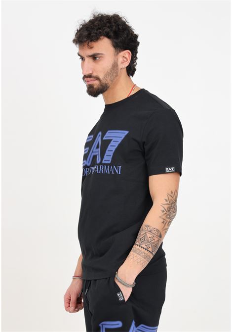 T-shirt nera da uomo Logo Series EA7 | T-shirt | 3DPT37PJMUZ1200