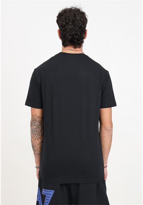 T-shirt nera da uomo Logo Series EA7 | 3DPT37PJMUZ1200