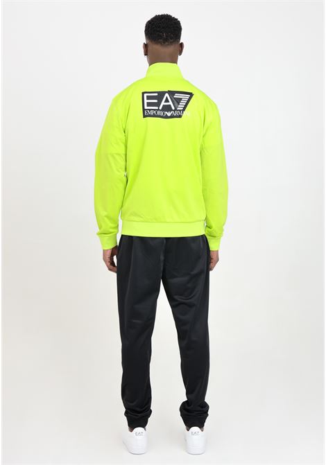 Fluorescent yellow and black men's tracksuit with logo print EA7 | 3DPV76PJHEZ28BM