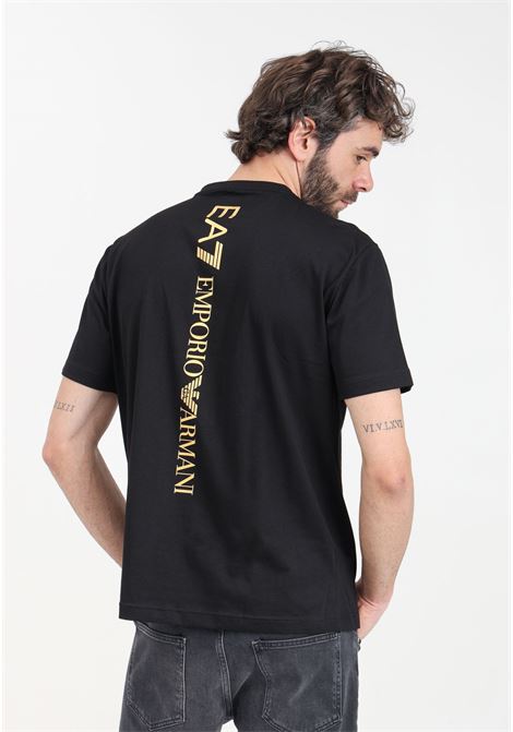 T-shirt nera da uomo Logo series EA7 | 8NPT18PJ02Z0208