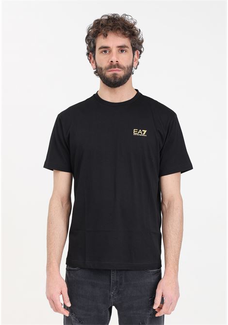 Logo series men's black t-shirt EA7 | T-shirt | 8NPT18PJ02Z0208