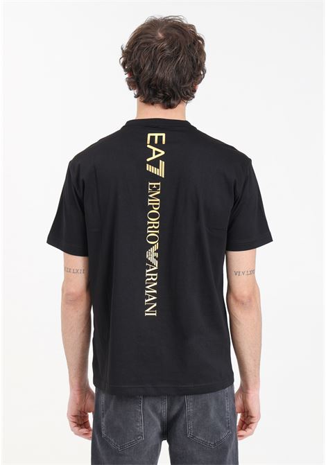 T-shirt nera da uomo Logo series EA7 | 8NPT18PJ02Z0208