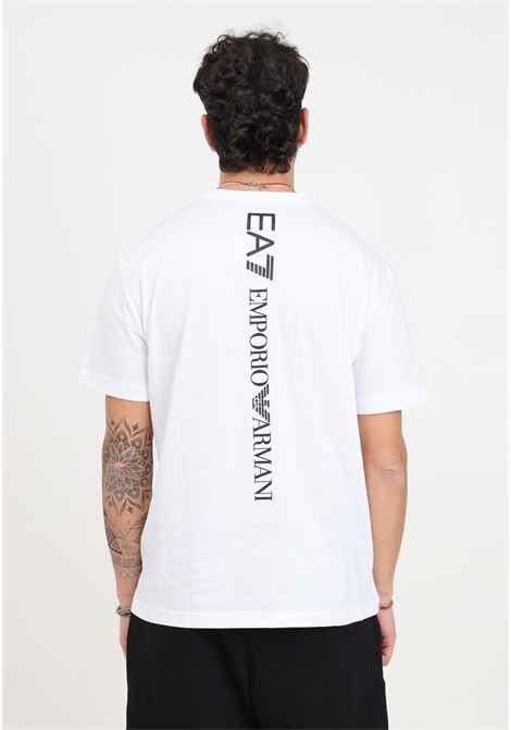 T-shirt bianca da uomo Logo series EA7 | 8NPT18PJ02Z1100