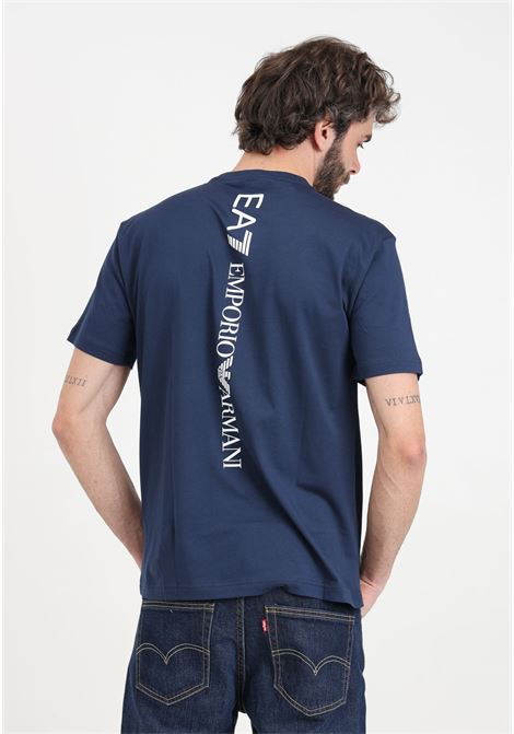 T-shirt blu da uomo Logo series EA7 | 8NPT18PJ02Z1554