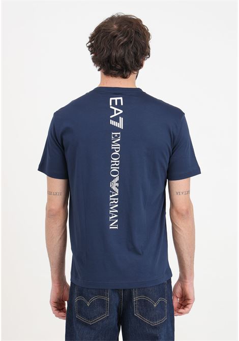 Logo series men's blue t-shirt EA7 | T-shirt | 8NPT18PJ02Z1554