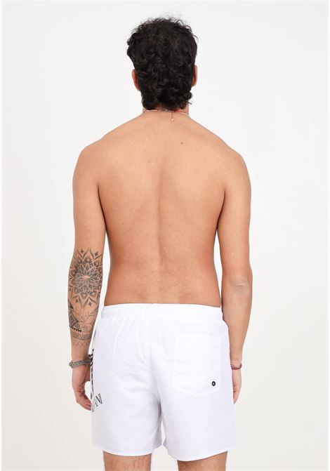 Shorts mare bianchi da uomo con maxi logo AVS EA7 | Beachwear | 9020004R73600010