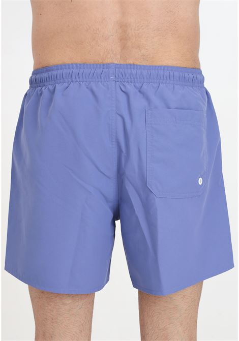 Purple men's swim shorts with logo print EA7 | 9020004R73934333