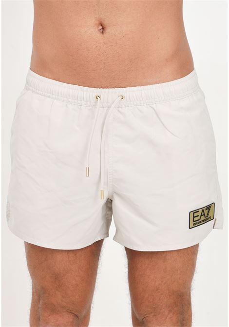 Gold Label beige swim shorts EA7 | Beachwear | 9020614R74223814