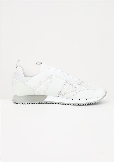 Sneakers da uomo bianca con inserti grigi EA7 | X8X027XK05000175