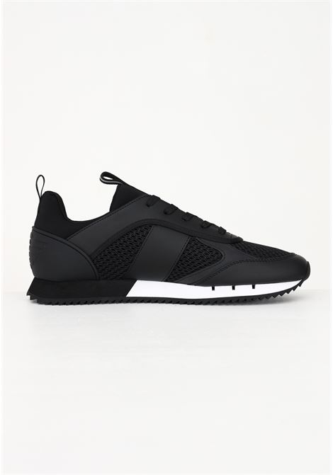 Black men's sneakers with white inserts EA7 | Sneakers | X8X027XK050A120
