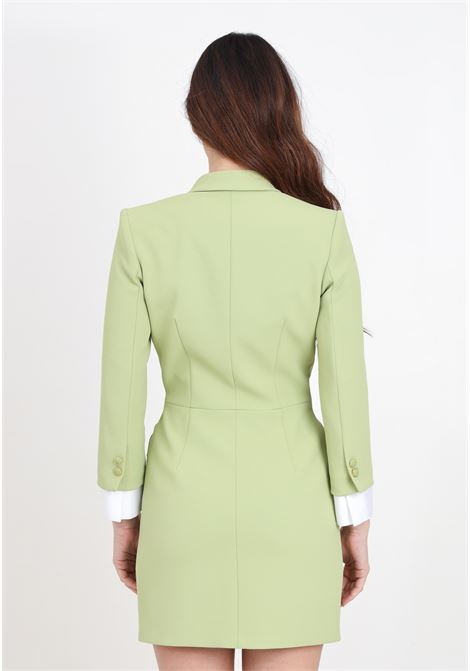 Robe manteau verde pistacchio in crêpe stretch ELISABETTA FRANCHI | Abiti | ABT1041E2105