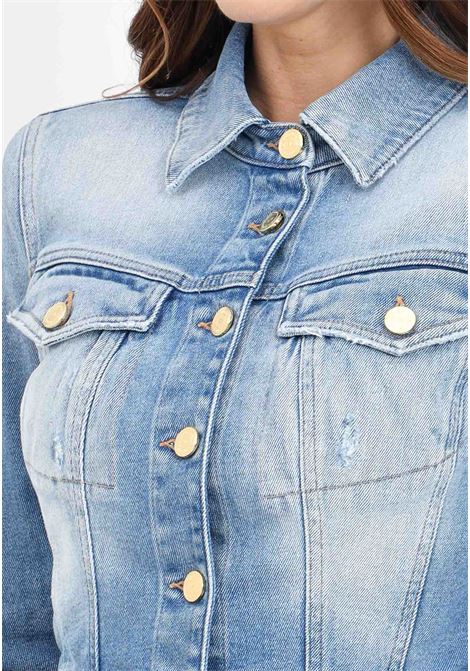 Cropped women's denim jacket ELISABETTA FRANCHI | Jackets | BJ27I41E2192