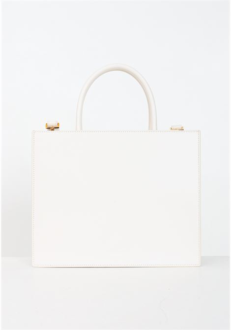 Butter-colored women's bag with logo plaque ELISABETTA FRANCHI | Bags | BS16A42E2193