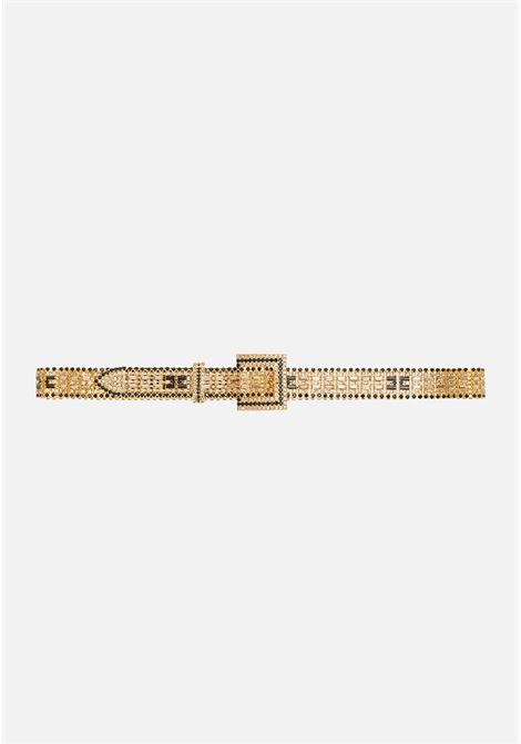 ELISABETTA FRANCHI women's gold chain belt with rhinestones ELISABETTA FRANCHI | Belts | CT11M37E2132