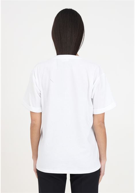 T-shirt da donna bianca con logo sul davanti ELISABETTA FRANCHI | T-shirt | MA02341E2270