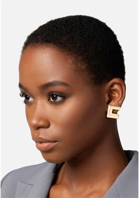 Doubled logo earrings ELISABETTA FRANCHI | Bijoux | OR40B42E2U95