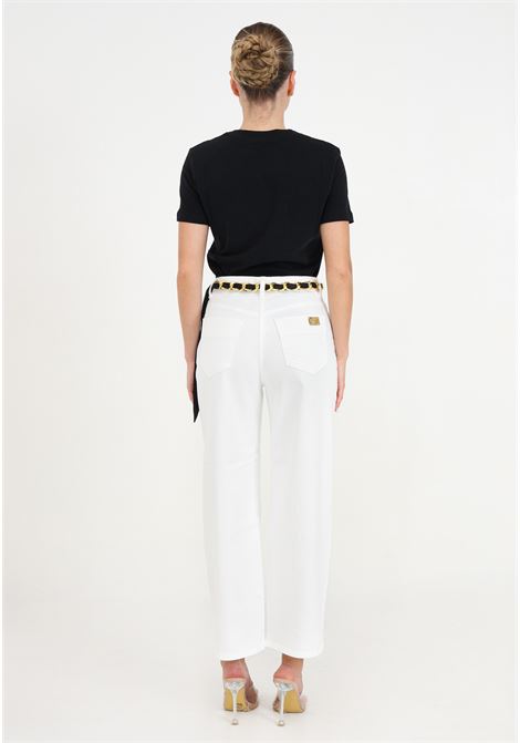 Jeans da donna bianchi con foulard ELISABETTA FRANCHI | Jeans | PJ42D41E2360