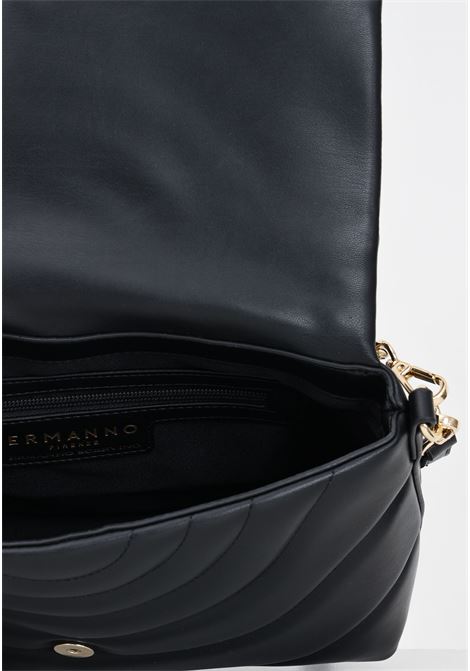 Black large flap coated women's bag Ermanno scervino | 12401698293