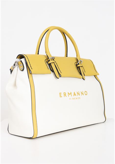 White and yellow large double ruby canvas women's bag Ermanno scervino | 12401703323