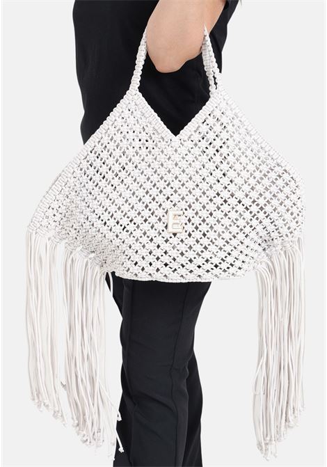 Rina women's white maxi tote bag Ermanno scervino | Bags | 124017141723