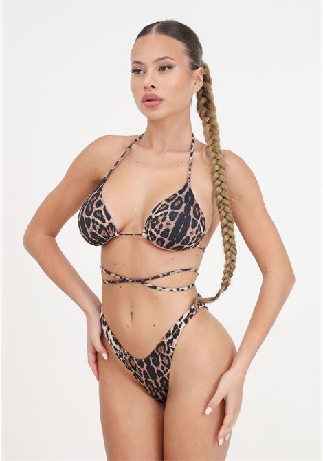 Bikini da donna triangolo e slip americano fisso fantasia spotted F**K | Beachwear | FK24-0400X01.